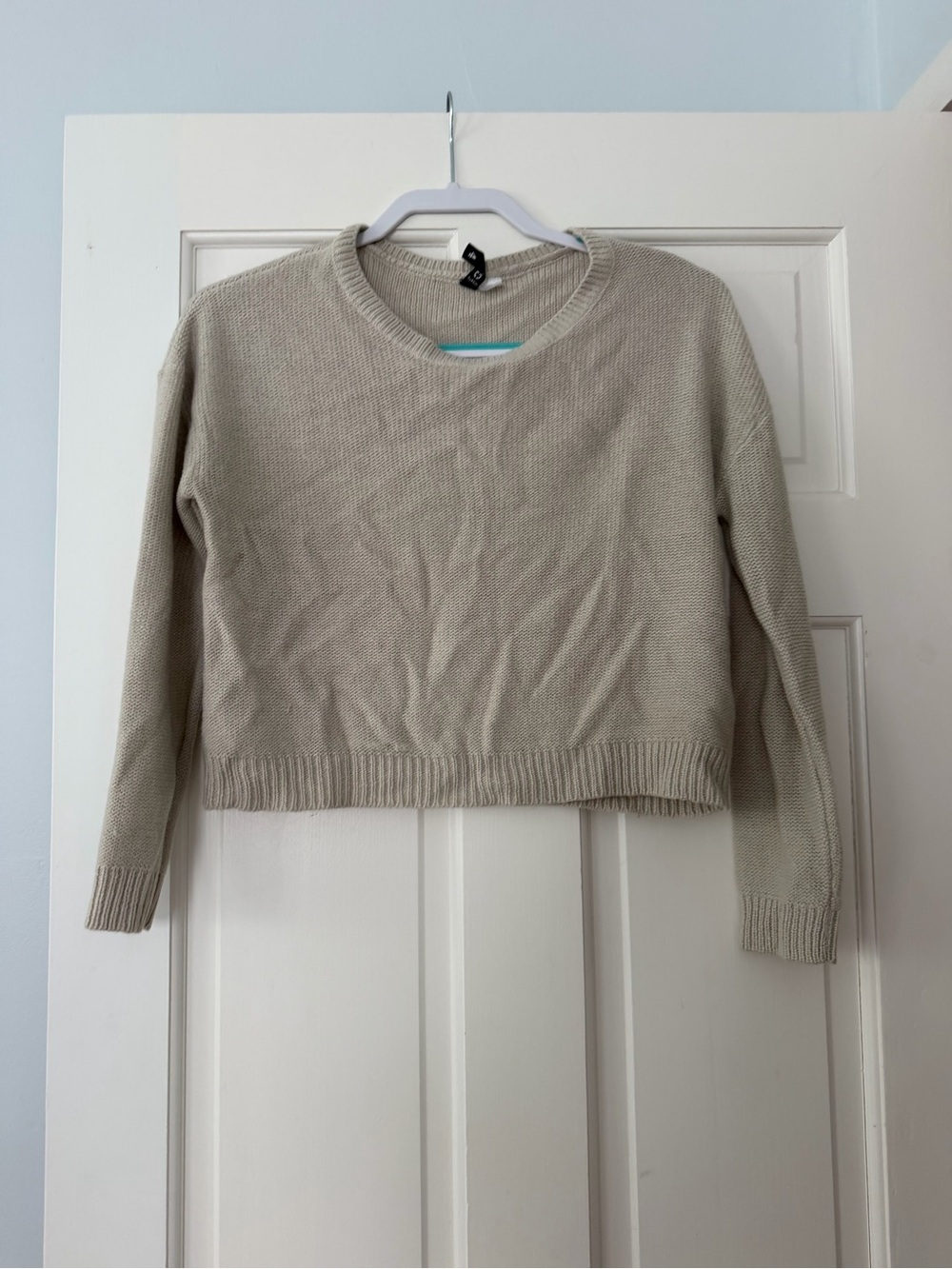 H&M Light Beige Crewneck Sweater